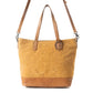 Amber Dune Leather Bag in Rustic Mustard