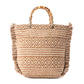 Myra Mesa Pioneer Hand Embroidered Tote Bag in Amber Grain