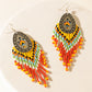 Pueblo Glow Beaded Earrings in Sunrise Yellow