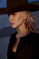 Bandita Blaze Beaded Earrings in Wild Red