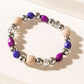 Panthera Layered Bracelet in Neon Plum