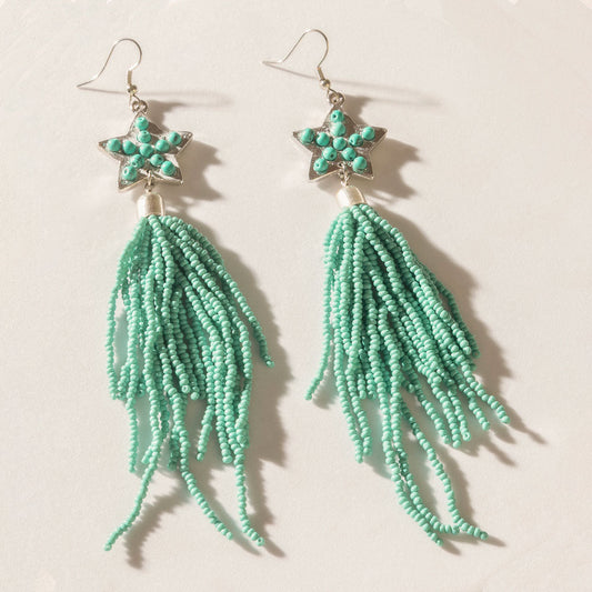 Skyfall Nova Earrings in Turquoise Blaze