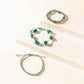Calm & Chaos Bracelet in Aqua Silver