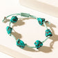 Calm & Chaos Bracelet in Aqua Silver