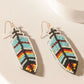 Myra Zuni Feather Earrings in Skyfall Blue