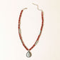 The Carmine Necklace in Scarlet Red