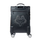 Myra Prairie Shadow Handtooled Hairon Leather Trolley in Stallion Noir