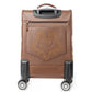 Myra Desert Fawn Handtooled Hairon Leather Trolley in Amber Fawn