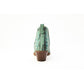 Myra Sagebreeze Embroidered Leather Booties in Lagoon Teal