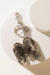 Alpha Hairon Bag Charm in Black & White