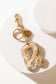 Alpha Hairon Bag Charm in Brown & White