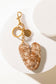 Alpha Hairon Bag Charm in Brown & White