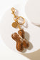 Alpha Hairon Bag Charm in Brown & White