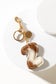 Alpha Hairon Bag Charm in Brown & White
