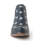 Myra Liberty Star Leather Booties in Vintage Blue