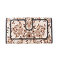 Myra Vanilla Vine Woven Wallet in Sepia Bloom