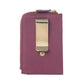 Myra Red Rock Bloom Leather Credit Card Holder in Russet Plum