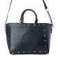 Yellowstone Valley Soul Studded & Embossed Tote Leather Bag in Ash