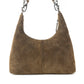 Myra Juniper Trail Genuine Suede Bag for Women in olive with soft finish with extra strap