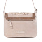 Myra Amberwood Suede Leather Boot Embroidered Leather Bag in Amber