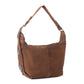 Myra Paradise Valley Suede Leather Shoulder Bag in Auburn Brown