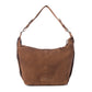 Myra Paradise Valley Suede Leather Shoulder Bag in Auburn Brown