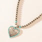 Myra Heart of the Frontier Necklace in Storm Oasis