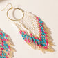 Myra Vaquera Glow Fringe Earrings in Fuchsia Bloom