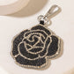 Myra Rebel Rose Keychain in Midnight Noir