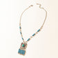 Myra Blue Coyote Necklace in Turquoise Charm