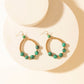 Myra Lonesome Sky Hoop Earrings in Coral Dust