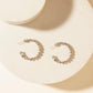 Myra Moonbeam Earrings Set in Silver Shine