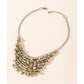 Myra Midnight Magnolia Necklace in Storm Silver
