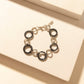 Myra Iron Moon Stack Bracelet in Blue Forge