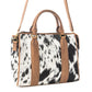 Myra Speckled Range Hairon Leather Concealed Carry Bag in Arctic Storm
