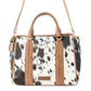 Myra Speckled Range Hairon Leather Concealed Carry Bag in Arctic Storm