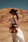 Myra Sierra Fawn Hairon Leather Concealed Carry Bag in Ivory Tan