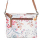 Myra Wildflower Trail Cotton & Leather Crossbody Bag in Spring Sand