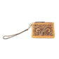 Myra Sierra Scroll Handtooled Card Holder in Bronco Umber