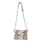 Myra Eden Mirage Leather Bag in Ivory Snake Print