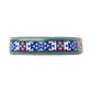 Turquoise Blossom Western Dog Collar in Brown