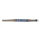 Turquoise Blossom Western Dog Collar in Brown