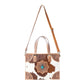 Myra Desert Jewel Handtooled Hairon Leather Concealed Carry Bag in Timber Brown