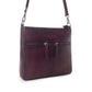 Myra Zidana El Paso Twin Veg Tanned Leather Crossbody Bag in Maroon Mesa