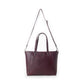 Myra Zidana Arista Bloom Veg Tanned Leather Handbag in Noire Berry