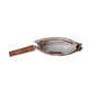 Myra Zidana Bandera Ridge Veg Tanned Leather Wristlet in Vintage Bourbon