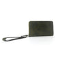 Myra Zidana Elko Braided Veg Tanned Leather Wallet in Obsidian Green
