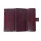 Myra Zidana Santa Fe Woven Veg Tanned Leather Wallet in Twilight Berry