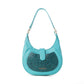 Myra Alanna Embossed Leather Bag in Prairie Aqua