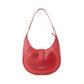 Myra Alanna Embossed Leather Bag in Wild Cherry